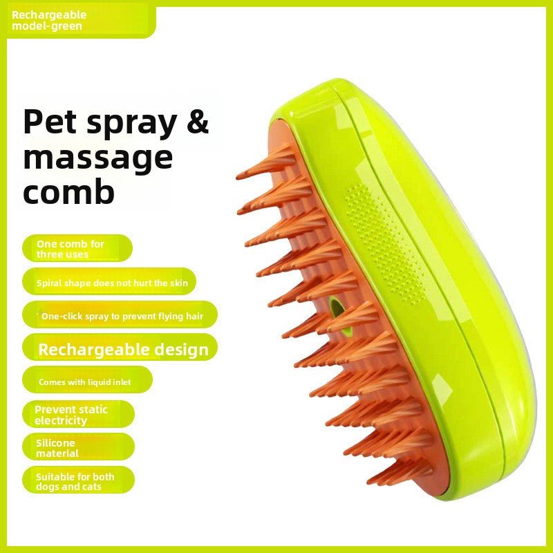 Electric Pet Grooming Spray Brush with Steam Function - Tech For Pets