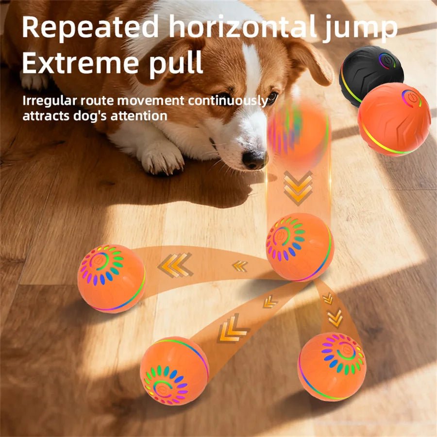 Interactive Smart Dogs Toys Balls - USB Automatic Moving Bouncing Ball for Puppy to Large dog - Electronic Pets Ball Birthday Gift - Tech For Pets