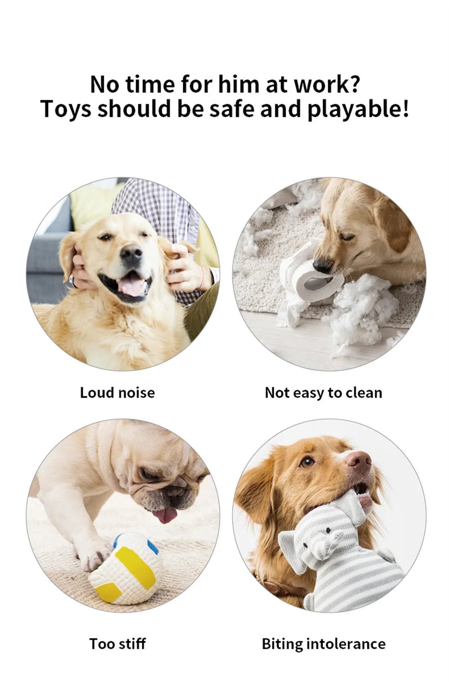 Interactive Smart Dogs Toys Balls - USB Automatic Moving Bouncing Ball for Puppy to Large dog - Electronic Pets Ball Birthday Gift - Tech For Pets