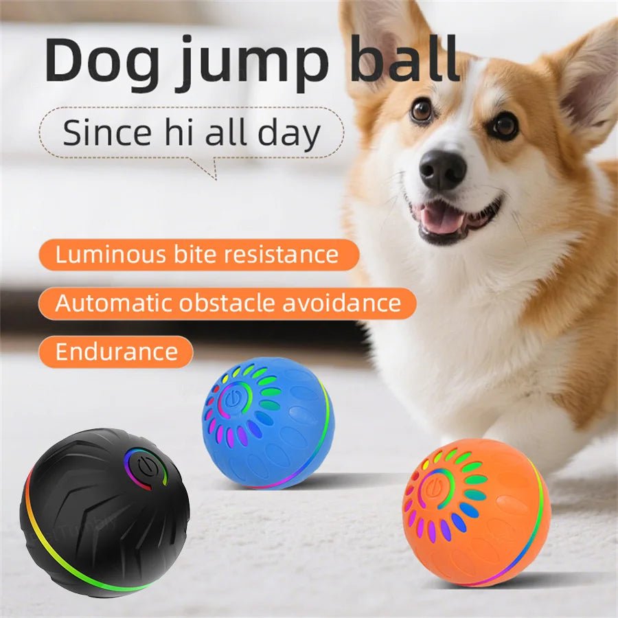 Interactive Smart Dogs Toys Balls - USB Automatic Moving Bouncing Ball for Puppy to Large dog - Electronic Pets Ball Birthday Gift - Tech For Pets