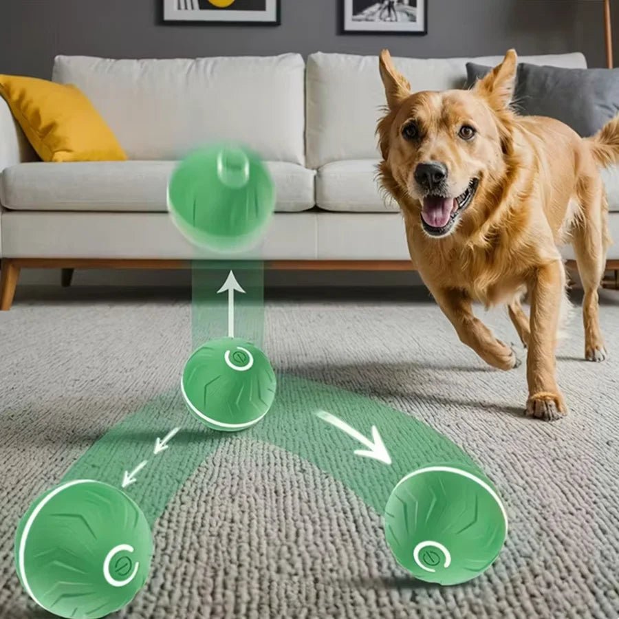 Interactive Smart Dogs Toys Balls - USB Automatic Moving Bouncing Ball for Puppy to Large dog - Electronic Pets Ball Birthday Gift - Tech For Pets