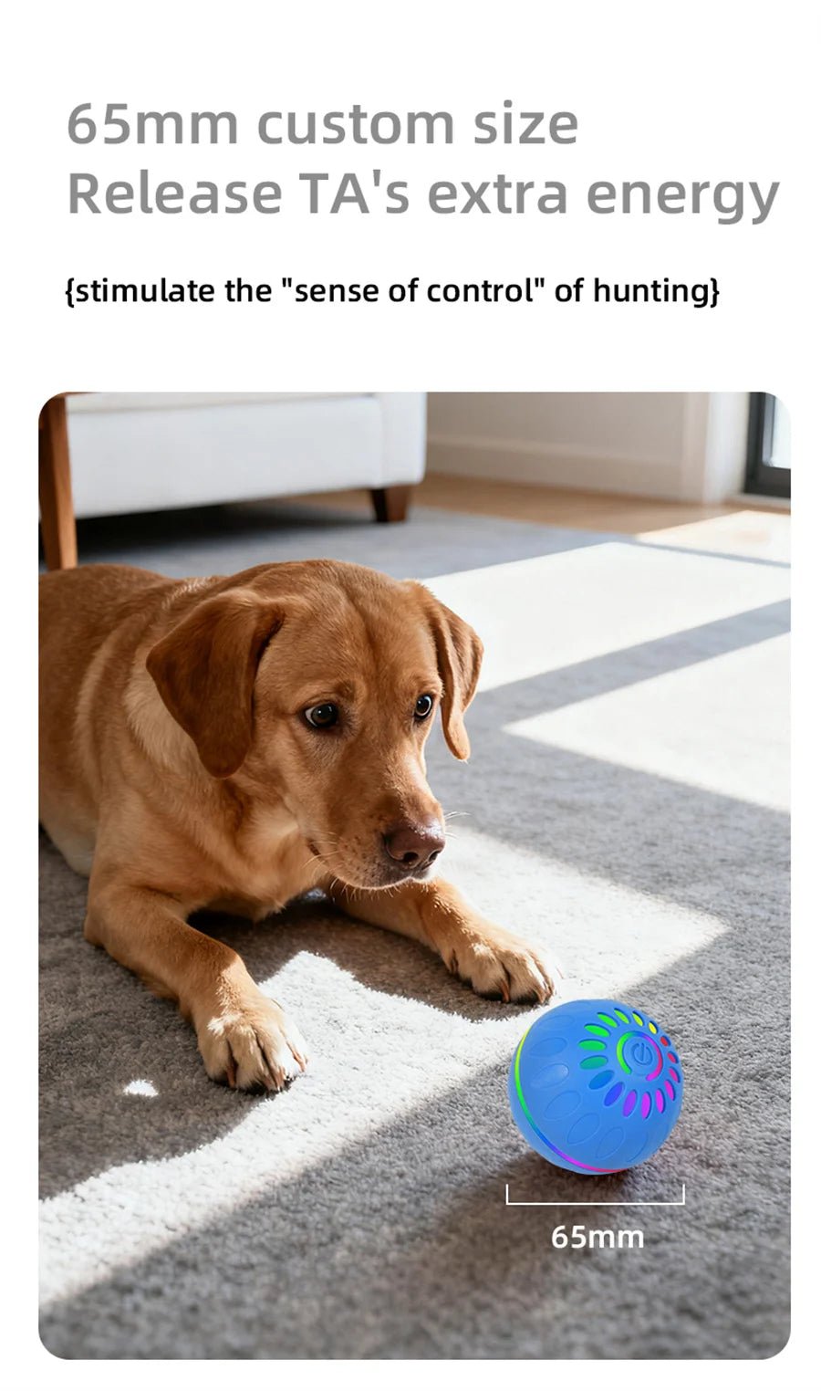 Interactive Smart Dogs Toys Balls - USB Automatic Moving Bouncing Ball for Puppy to Large dog - Electronic Pets Ball Birthday Gift - Tech For Pets