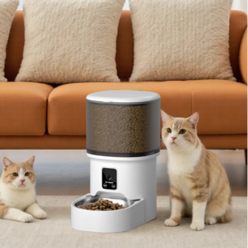 New 4L Button/WIFI Automatic Pet Feeder Smart Intelligent Cat And Dog Food Dispenser for Cats And Dogs - Tech For Pets