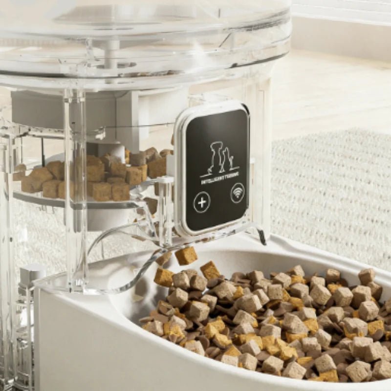 New 4L Button/WIFI Automatic Pet Feeder Smart Intelligent Cat And Dog Food Dispenser for Cats And Dogs - Tech For Pets
