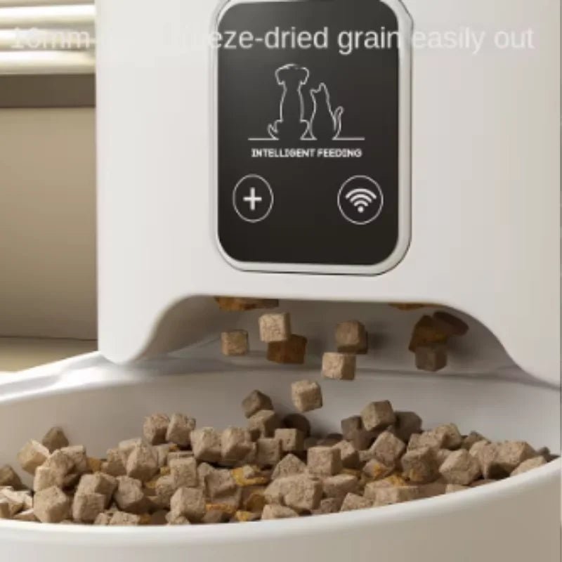 New 4L Button/WIFI Automatic Pet Feeder Smart Intelligent Cat And Dog Food Dispenser for Cats And Dogs - Tech For Pets