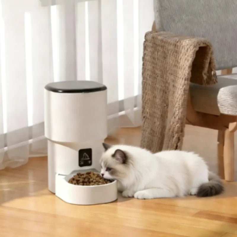New 4L Button/WIFI Automatic Pet Feeder Smart Intelligent Cat And Dog Food Dispenser for Cats And Dogs - Tech For Pets