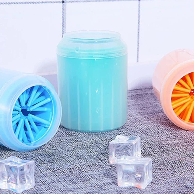 Pet Paw Cleaner Soft Silicone Foot Cleaning Brush Portable Pet Dogs Towel Foot Washer Cleaning Bucket Clean Brush Supplies - Tech For Pets