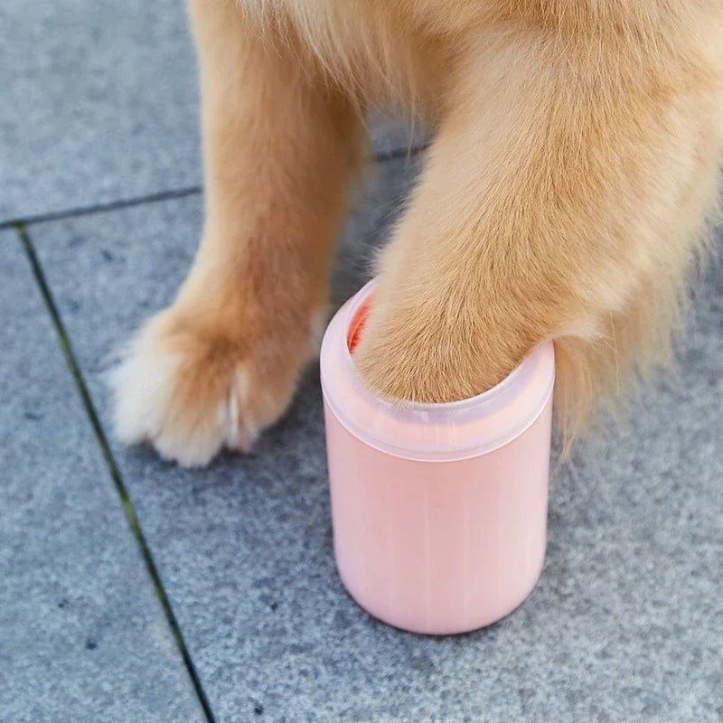 Pet Paw Cleaner Soft Silicone Foot Cleaning Brush Portable Pet Dogs Towel Foot Washer Cleaning Bucket Clean Brush Supplies - Tech For Pets