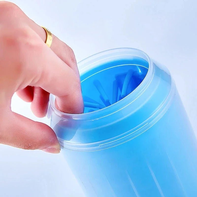 Pet Paw Cleaner Soft Silicone Foot Cleaning Brush Portable Pet Dogs Towel Foot Washer Cleaning Bucket Clean Brush Supplies - Tech For Pets