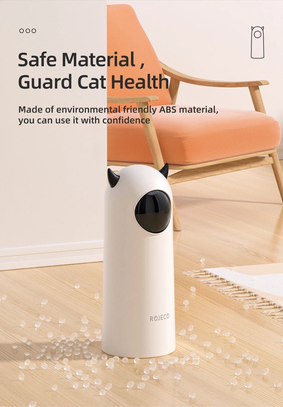 ROJECO Automatic Cat Toys Interactive Smart Teasing Pet LED Laser Indoor Cat Toy Accessories Handheld Electronic Cat Toy For Dog - Tech For Pets