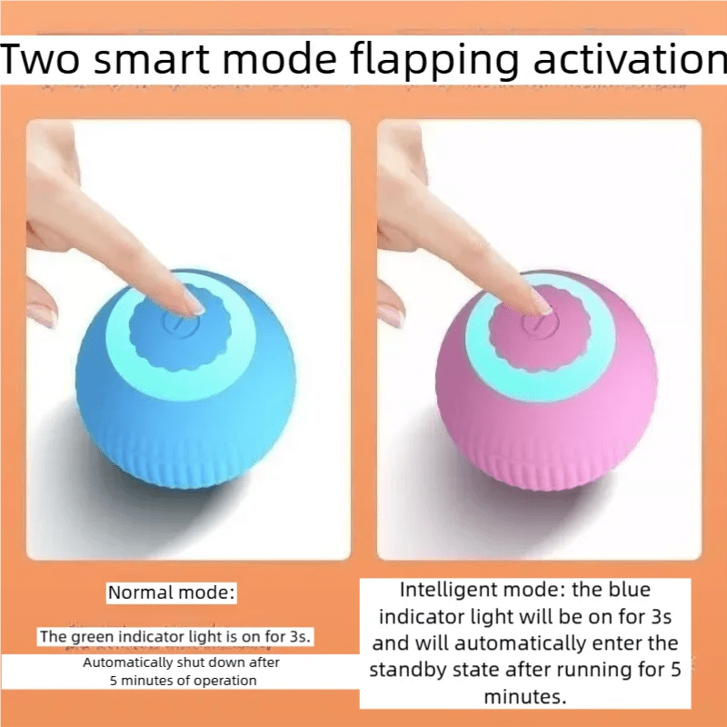 Smart Cat Toys Automatic Rolling Ball Electric Cat Toys Interactive for Cats Training Self - moving Kitten Toys for Indoor Playing - Tech For Pets